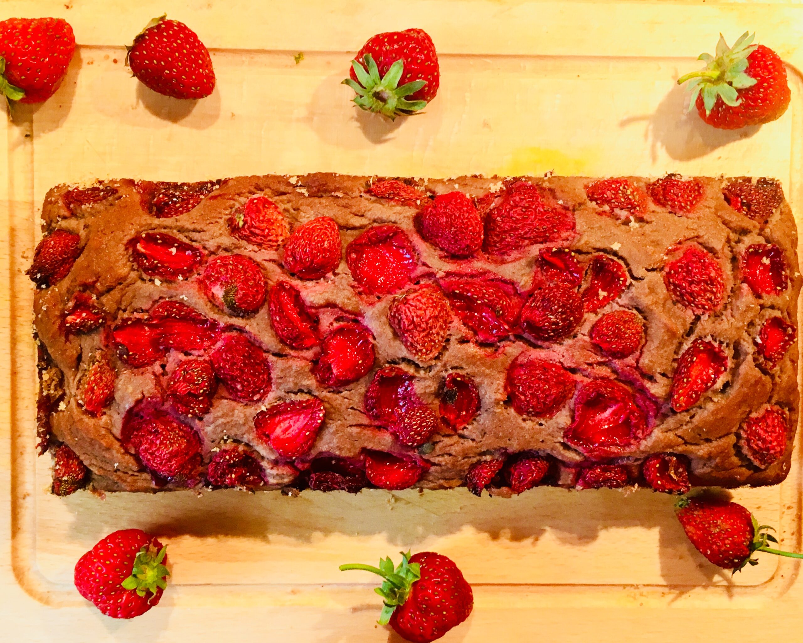 chlebek z truskawkami