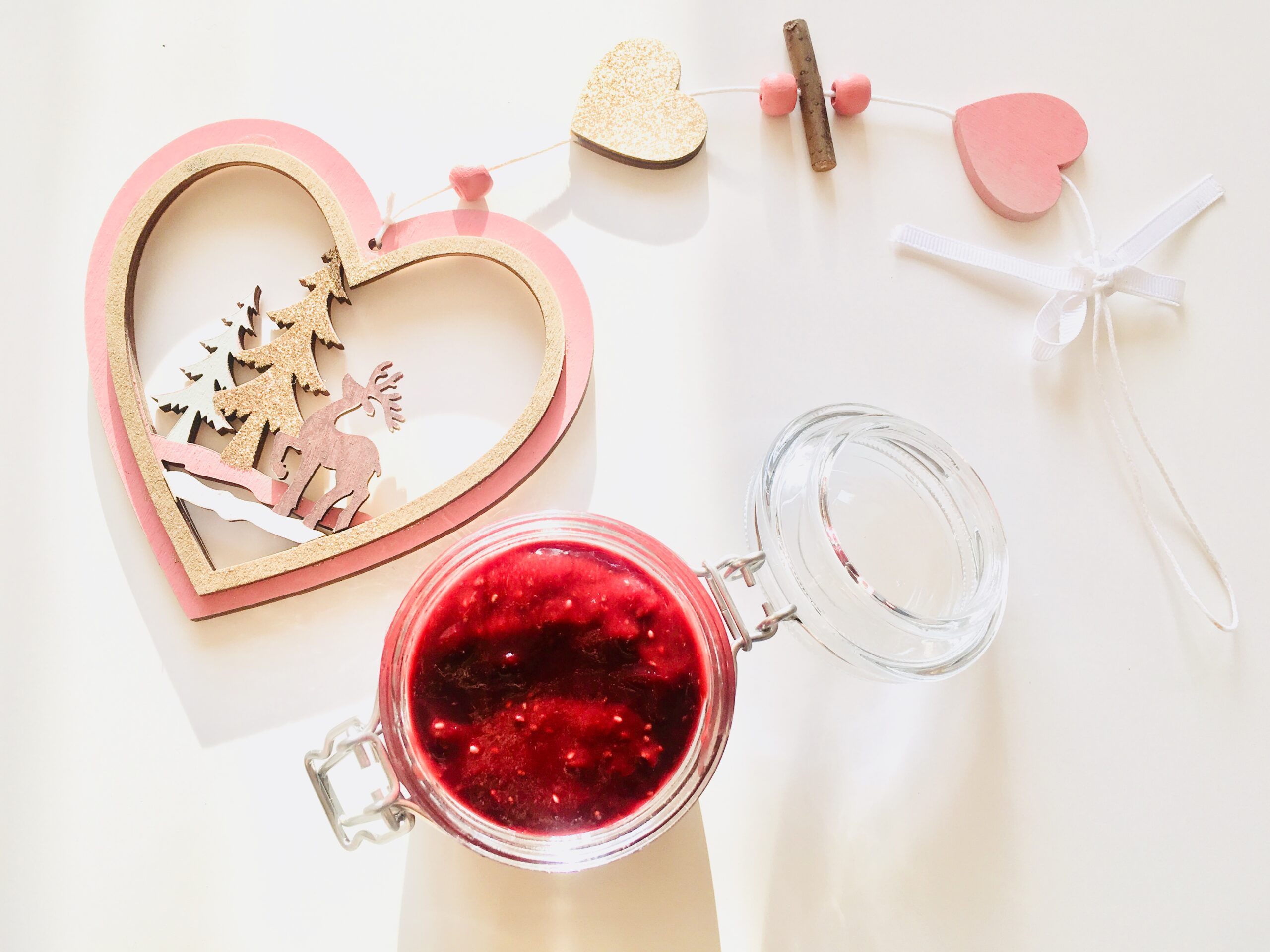 szklany słoiczek renifer