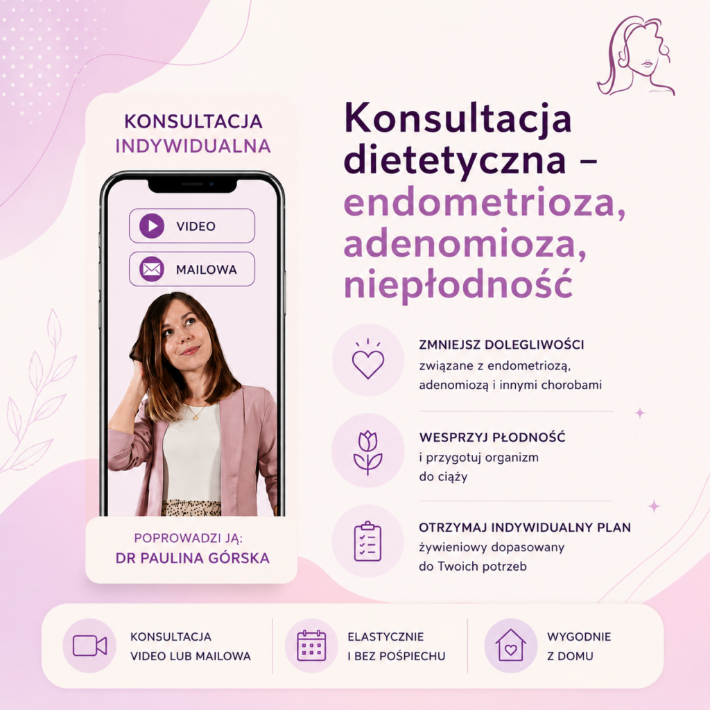 kobieta uśmiechająca się i trzymająca się za głowę w tle napisy czarne i fioletowe